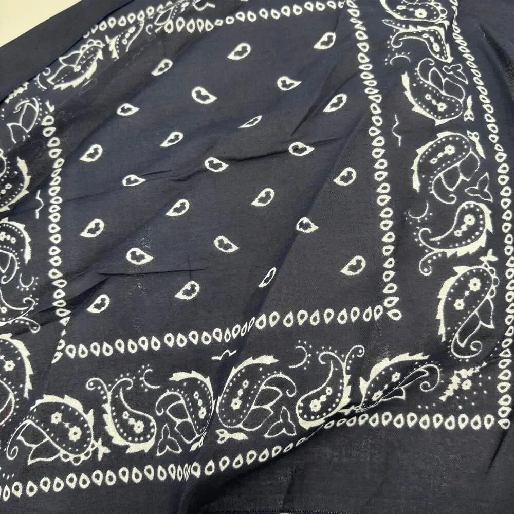 NWT Hot Leathers BAP1008 Classic Navy Paisley Bandana